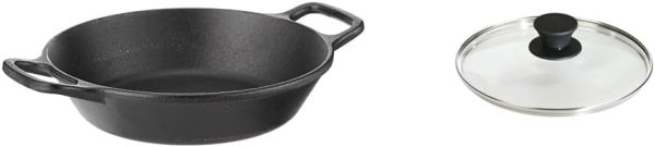 Lodge 12 Inch Pre-Seasoned Cast Iron Skillet - Dual Assist Handles - Use in the Oven, on the Stove, on the Grill, or Over a Campfire - Black - Image 5
