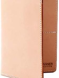 TANNER GOODS | Light Weight Durable Leather Passport Travel Wallet | Natural Vegetable-Tanned Meridian English Bridle