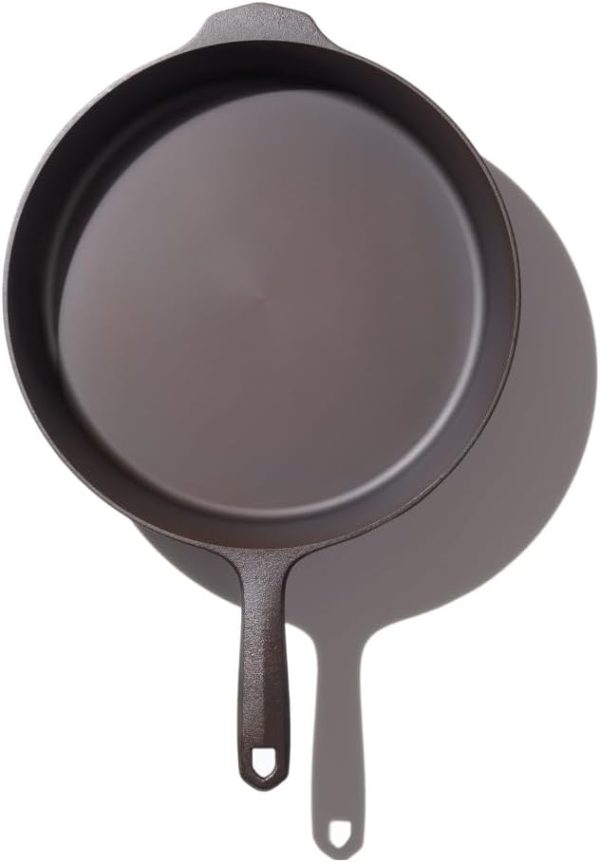 Field Company No.10 Skillet and Matching No.10 Cast Iron Skillet Lid - Image 2