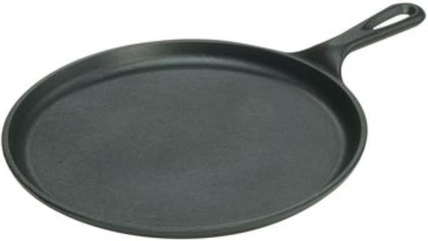 Lodge L9OG3 Cast Iron Round Griddle, Pre-Seasoned, 10.5-inch - Image 6