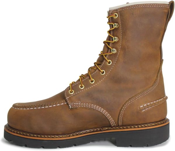 Thorogood V-Series 6” Waterproof Composite Toe Work Boots for Men - Premium Leather with Goodyear Storm Welt, Comfort Insole, and Chevron Traction Outsole; ASTM Rated - Image 2