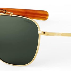 Randolph USA | Navigator Aviator II Authentic Sunglasses for Men Polarized 100% UV