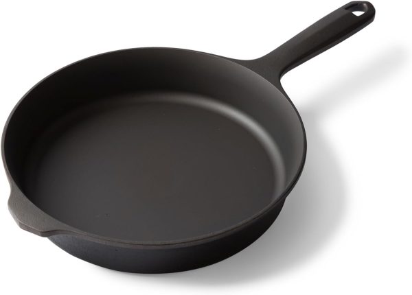 Field Company No.6 Cast Iron Skillet, 8 ⅜ in—Smoother, Lighter, Made in USA, Vintage Style, Preseasoned