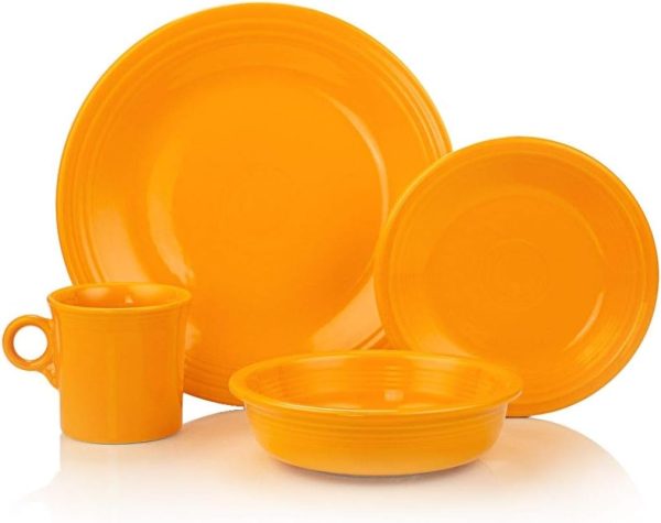 Fiesta® 16-Piece Classic Dinnerware Set | Butterscotch