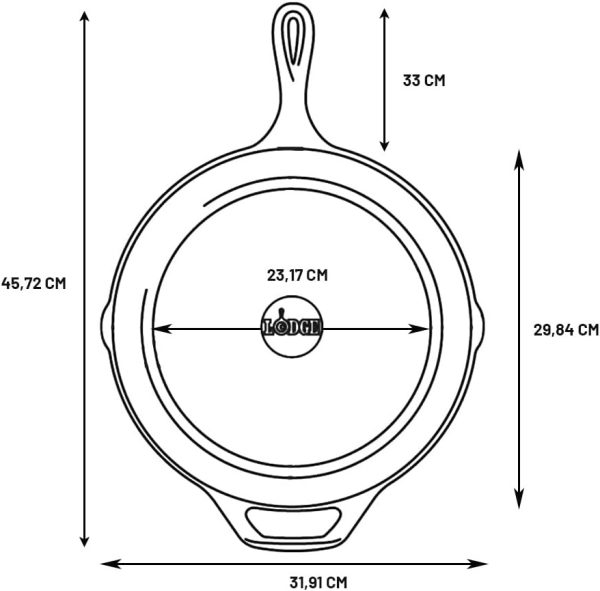 Lodge Cast Iron Skillet with Red Silicone Hot Handle Holder, 12-inch - Image 4