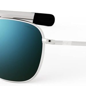 Randolph USA | 23k White Gold Classic Aviator Sunglasses for Men or Women 100% UV
