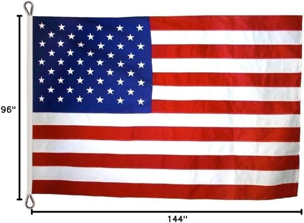 Annin Flagmakers (2750) Tough-Tex American Flag, Made in USA, 8 x 12 Feet, Polyester - Image 3