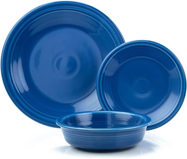 Fiesta 3-Piece Classic Rim Place Setting | Lapis