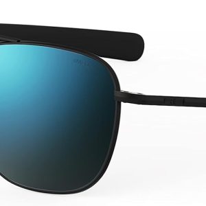 Randolph USA | Matte Black Classic Aviator Sunglasses for Men or Women 100% UV