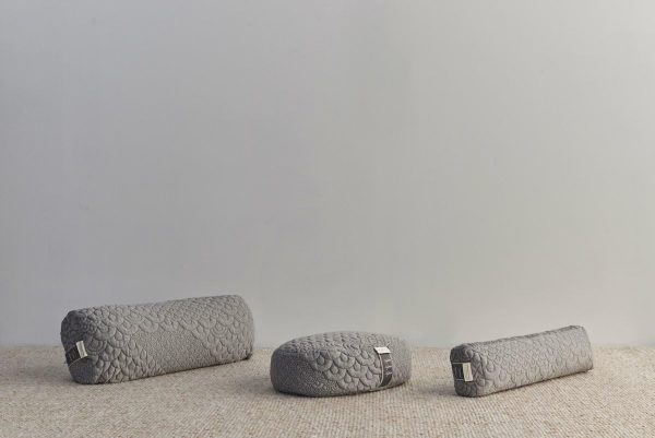 Brentwood Home Crystal Cove Yoga Bolster, Buckwheat Fill Rectangular Support Pillow, Made in California - Image 4