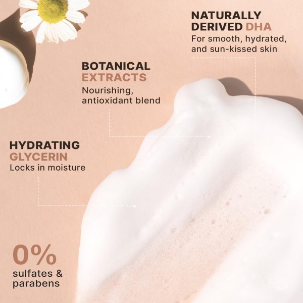 Self Tanner Mousse - USA Made with Natural & Organic Ingredients, Self Tanning Mousse for Dark Fake Tan, Sunless Tanner, Clear & Non Toxic Tanning Foam for Streak Free Finish, No Nasty Smell - Image 5