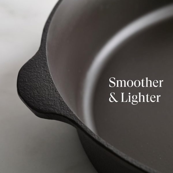 Field Company No.8 Cast Iron Skillet, 10 ¼ inches—Smoother, Lighter, Made in USA, Vintage Style, Preseasoned - Image 2
