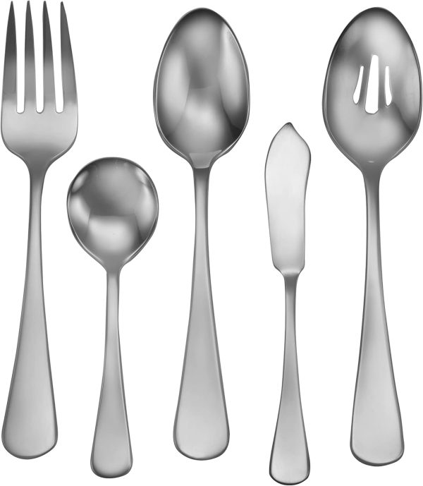 Liberty Tabletop Satin Annapolis 45 Piece Flatware set for 8 Made in USA - Image 2