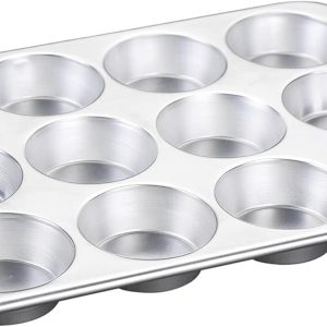 Nordic Ware Natural Aluminum Commercial Muffin Pan, 12 Cup