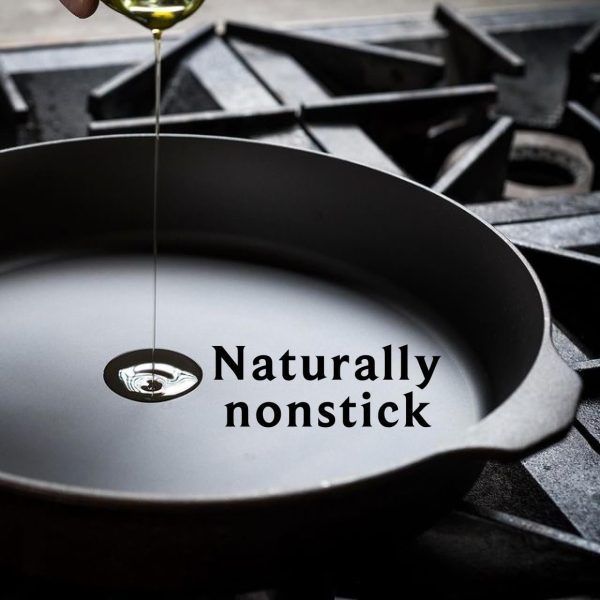 Field Company Starter Set: No.8 Cast Iron Skillet (10.25 in, 4.5 lbs) with Cast Iron Cleaning Kit — Smoother, Lighter, Made in USA, Vintage Design, Pre-Seasoned - Image 3