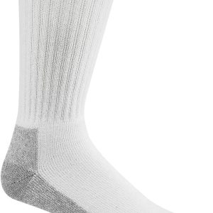 Wigwam At Work Crew 3-Pack S1221 Sock, White/Sweatshirt Grey Lt - MD