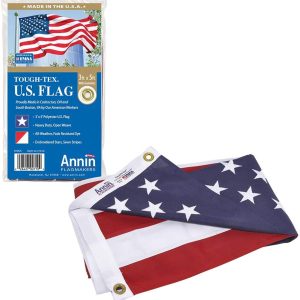 Annin Flagmakers (2710) Tough-Tex American Flag, Made in USA, 3 x 5 Feet, Polyester