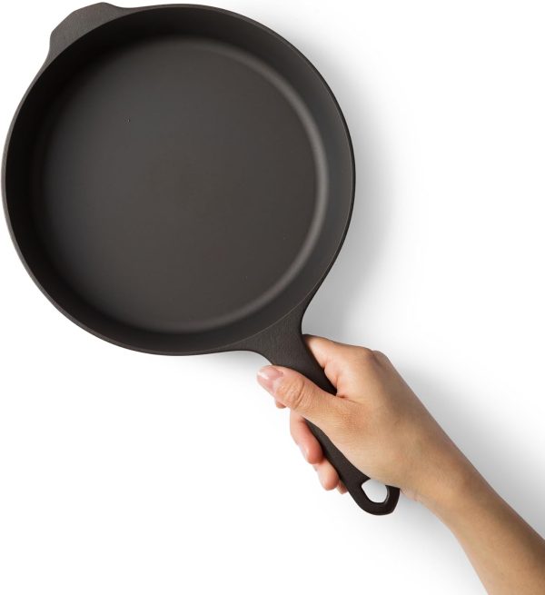 Field Company No.6 Cast Iron Skillet, 8 ⅜ in—Smoother, Lighter, Made in USA, Vintage Style, Preseasoned - Image 2