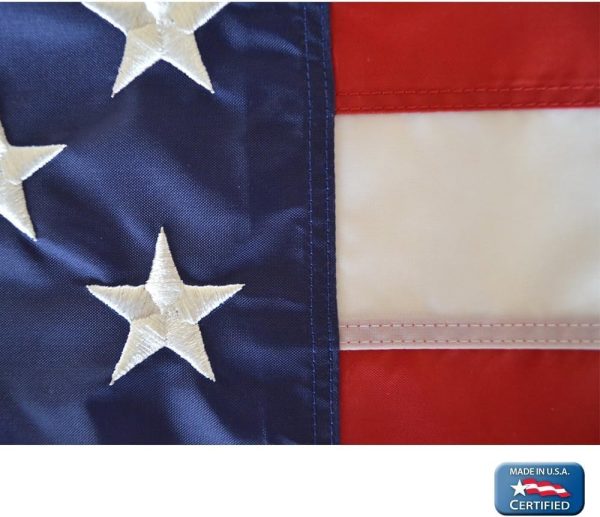 Annin Flagmakers American Flag All-Weather Nylon SolarGuard Nyl-Glo, 2.5 x 4 Feet (Model 2440) 100% MADE in USA - Image 4