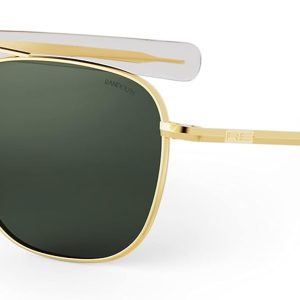 Randolph USA | Gold Classic Aviator Sunglasses for Men or Women 100% UV