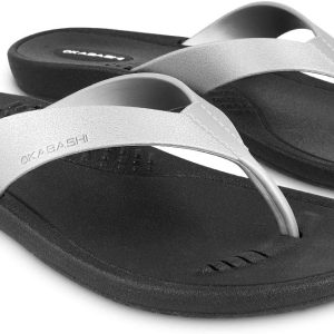 OKABASHI Women\'s Breeze Flip Flop | Contoured Footbed w/Arch Support for All-Day Comfort | Slip-Resistant & Waterproof | Sustainably Made in The USA