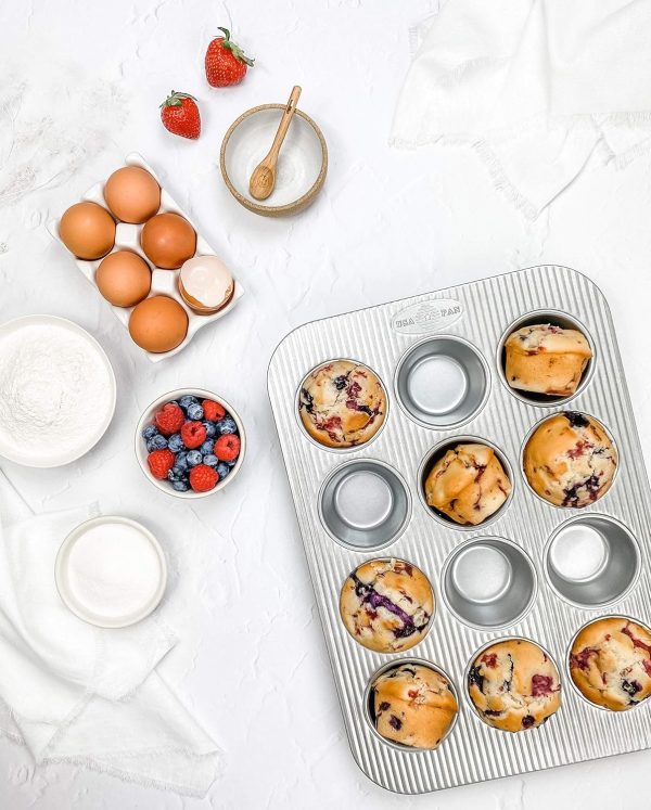 USA Pan Jumbo Texas Muffin Pan, 6 Well, Nonstick & Quick Release Coating, Aluminized Steel - Image 16