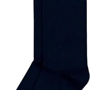 Mens Cotton Premium Quality Solid Black Dress Socks - Single Pair - Made in America (Black) Large