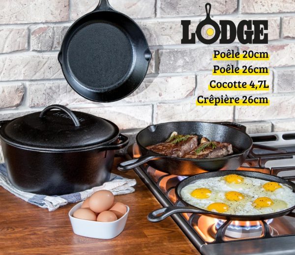Lodge Seasoned Cast Iron 5 Piece Bundle. 10.5 - Image 4
