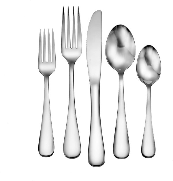 Liberty Tabletop Annapolis 40 Piece flatware set service for 8 Silverware Made in USA