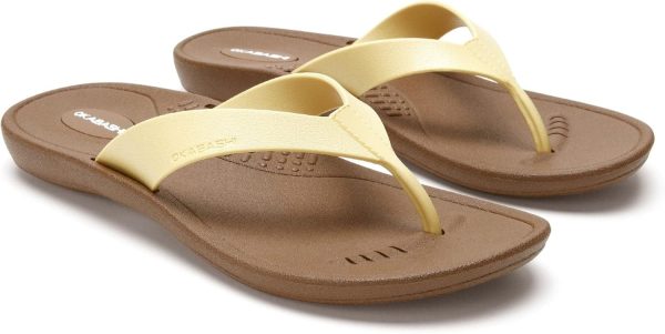 OKABASHI Women\'s Breeze Flip Flop | Contoured Footbed w/Arch Support for All-Day Comfort | Slip-Resistant & Waterproof | Sustainably Made in The USA - Image 6