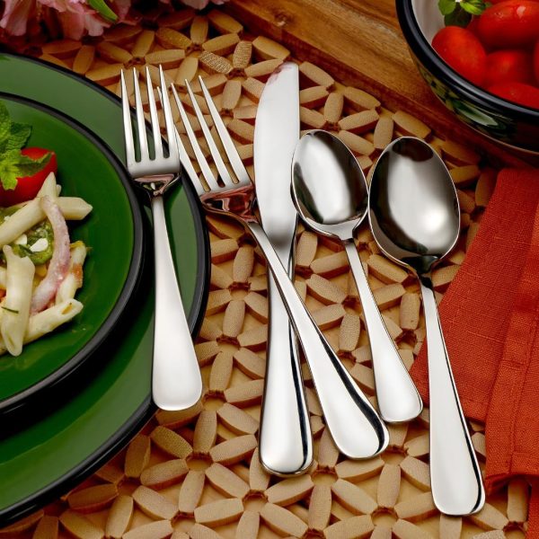 Liberty Tabletop Annapolis 40 Piece flatware set service for 8 Silverware Made in USA - Image 2