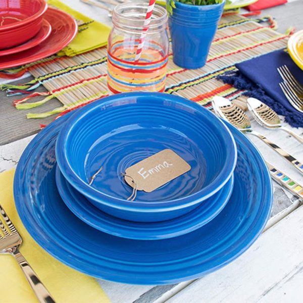 Fiesta 3-Piece Classic Rim Place Setting | Lapis - Image 2