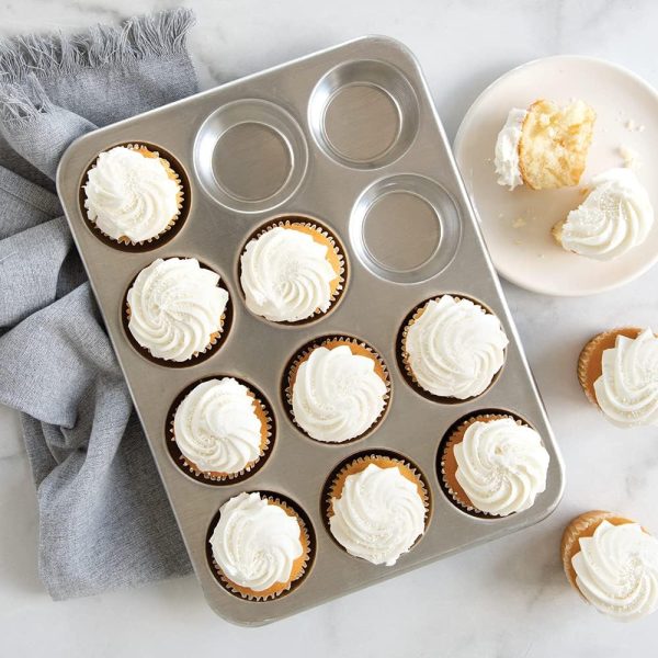 Nordic Ware Natural Aluminum Commercial Muffin Pan, 12 Cup - Image 5