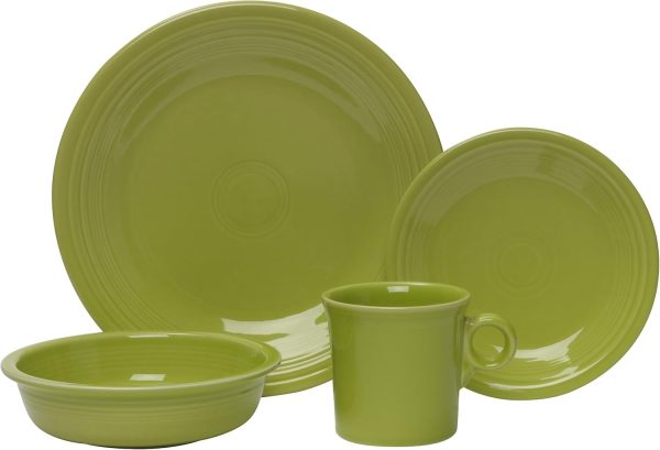Fiesta 4-Piece Dinnerware Place Setting, Turquoise - Image 5