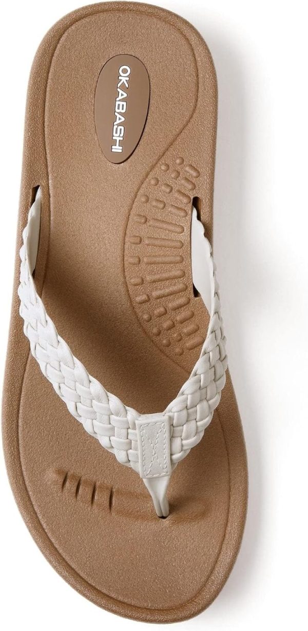 OKABASHI Women\'s Baha Flip Flop | Contoured Footbed w/Arch Support for All-Day Comfort | Slip-Resistant & Waterproof | Sustainably Made in The USA - Image 2