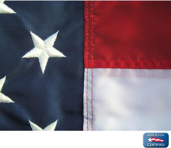 Annin Flagmakers American Flag All-Weather Nylon SolarGuard NYL-Glo, 2.5 x 4 Feet (Model 21850) 100% Made in USA - Image 5