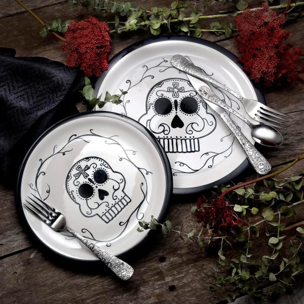 Liberty Tabletop Calavera (Skull) 20 Piece Flatware Set service for 4 18/10 Silverware Made in USA - Image 6