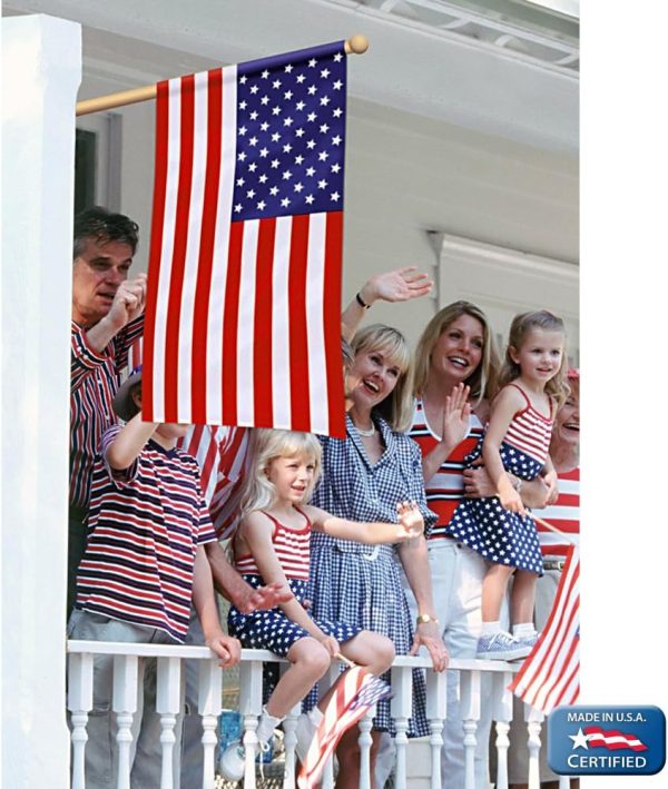 Annin Flagmakers American Flag All-Weather Nylon SolarGuard NYL-Glo, 2.5 x 4 Feet (Model 21850) 100% Made in USA - Image 2