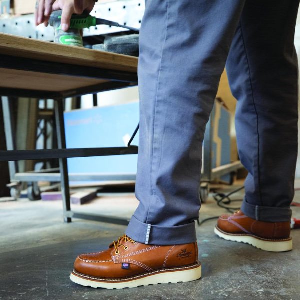 Thorogood American Heritage 8” Moc Toe Work Boots for Men Made with Full-Grain Leather, Soft Toe, Slip-Resistant Wedge Outsole and Comfort Footbed; EH Rated - Image 5