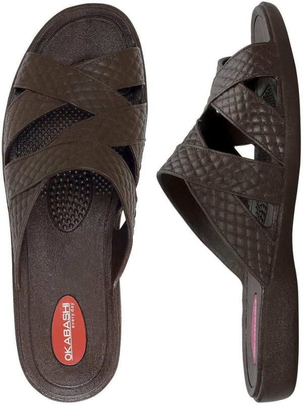 OKABASHI Women’s Cross Strap Flip Flops - Sandals - Image 3