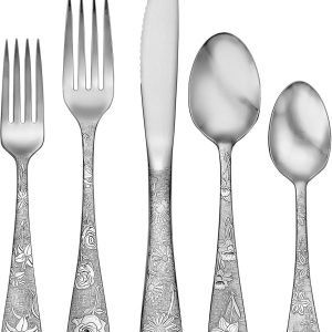 Liberty Tabletop American Garden 40 Piece Silverware Set Service for 8 Made in America