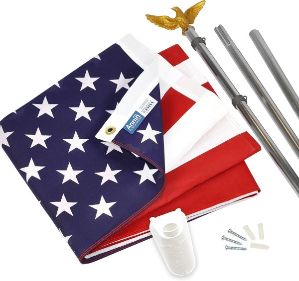 Annin Flagmakers (19417) Poly/Cotton American Flag, Made in USA, 3 x 5 Feet, All-Weather - Image 5