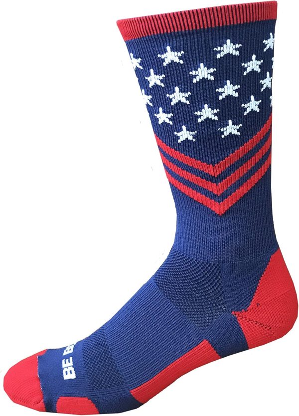 Premium Quality Colorful Athletic Socks, Made in the USA - XL