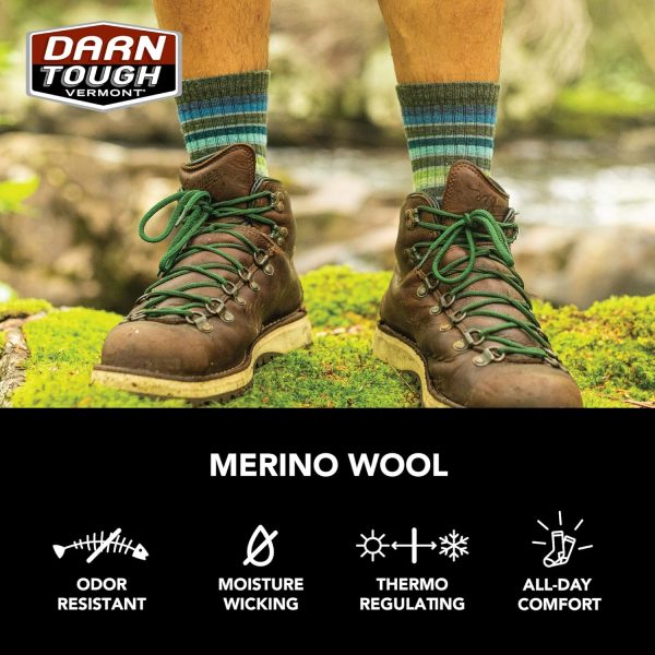 Darn Tough Men\'s (Style 1972) Light Hiker Micro Crew Lightweight with Cushion Sock - Image 5