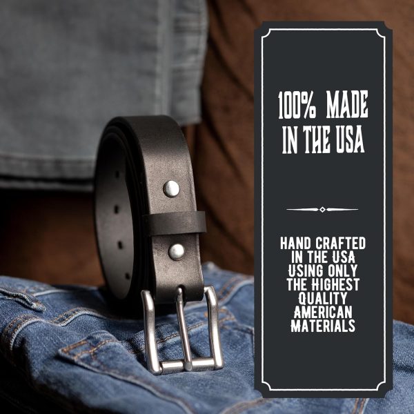 Made in USA - Full Grain Leather Belt For Men | The Icon | 1 1/4 - Image 4