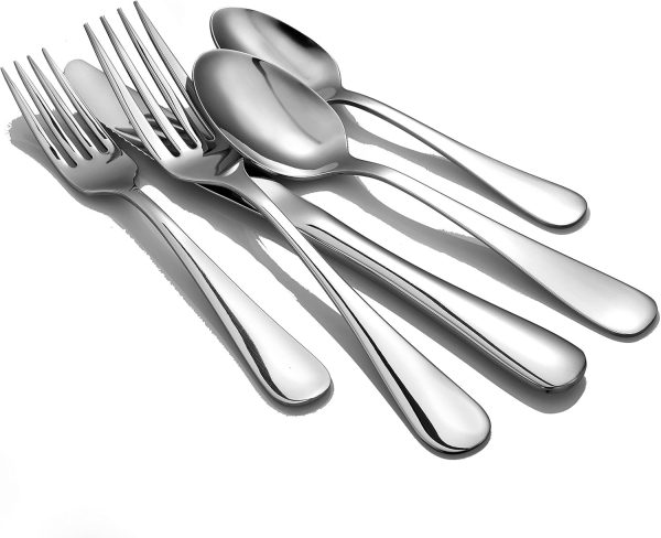 Liberty Tabletop Annapolis 63 Piece Flatware Set Service for 12 Includes 3pc Service Set MADE IN USA - Image 4