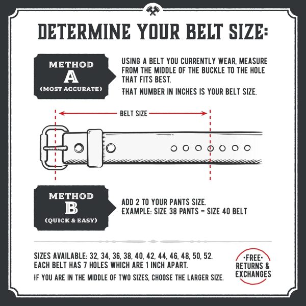 Made in USA - Full Grain Leather Belt For Men | The Icon | 1 1/4 - Image 6