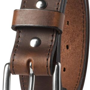 Main Street Forge American Made Leather Belt for Men | Full Grain Leather | Casual & Dress Belt | Heavy Duty & Classic Styles