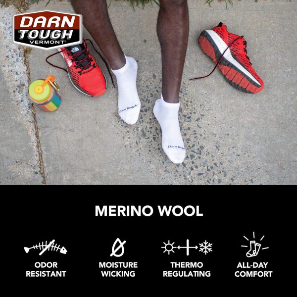 Darn Tough Men's Run No Show Tab Ultra-Lightweight with Cushion - Merino Wool Socks for Running - Image 5