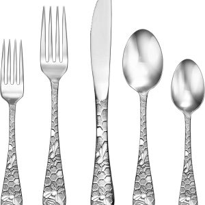Liberty Tabletop Honey Bee 45pc Flatware Set Service For 8 Serving Set Included Silverware MADE IN USA 18/10
